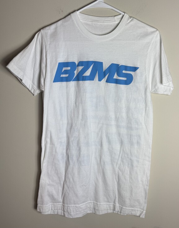 BZMS Tops - BZMS BZ Motorsports Graphic T-Shirt White Short Sleeve